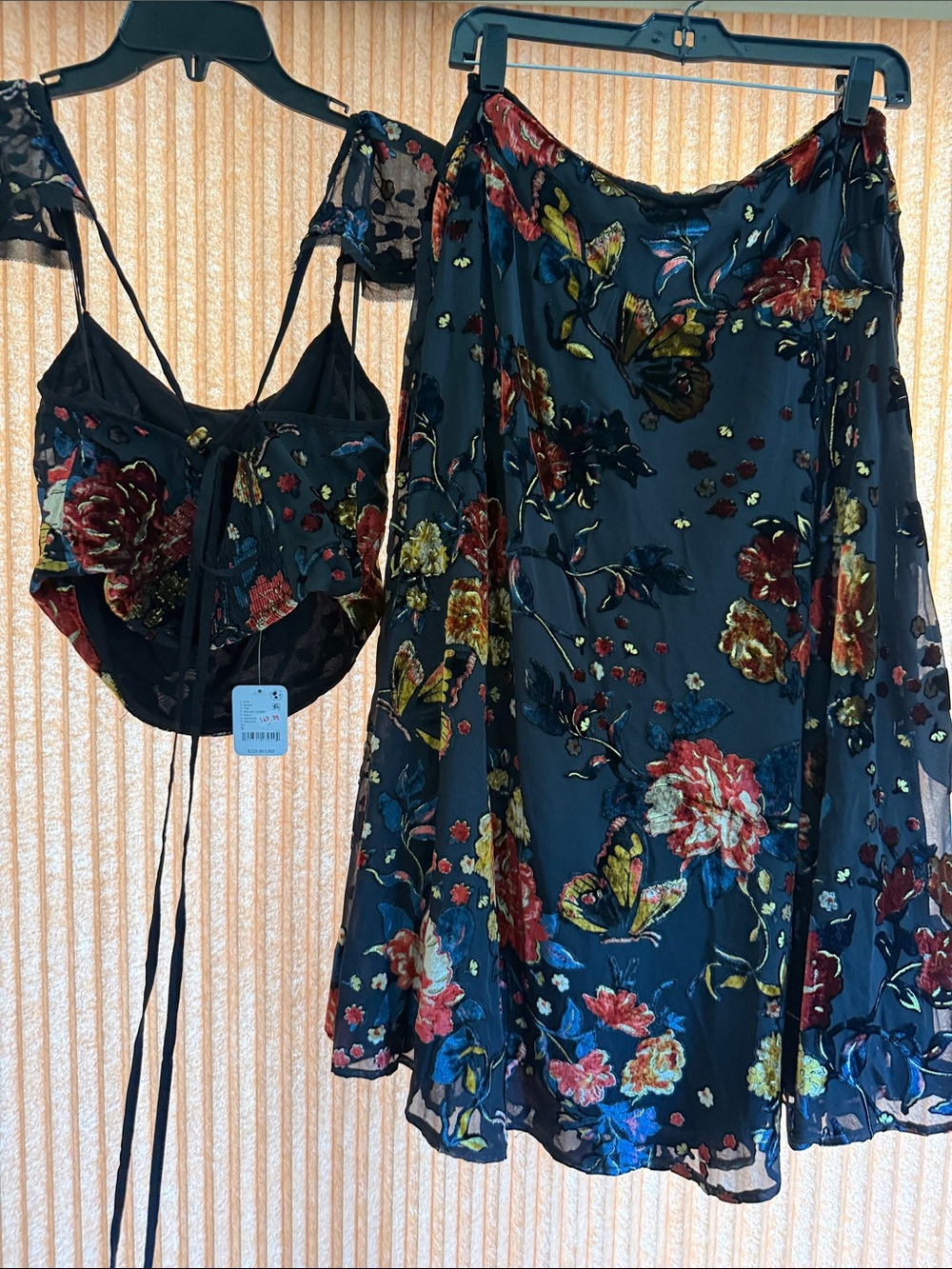 Free People Electra Heart Midi Skirt Set NWT size S - Picture 6 of 9